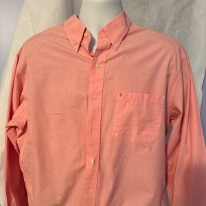 Men's Izod Pink Button Down Shirt Size Large